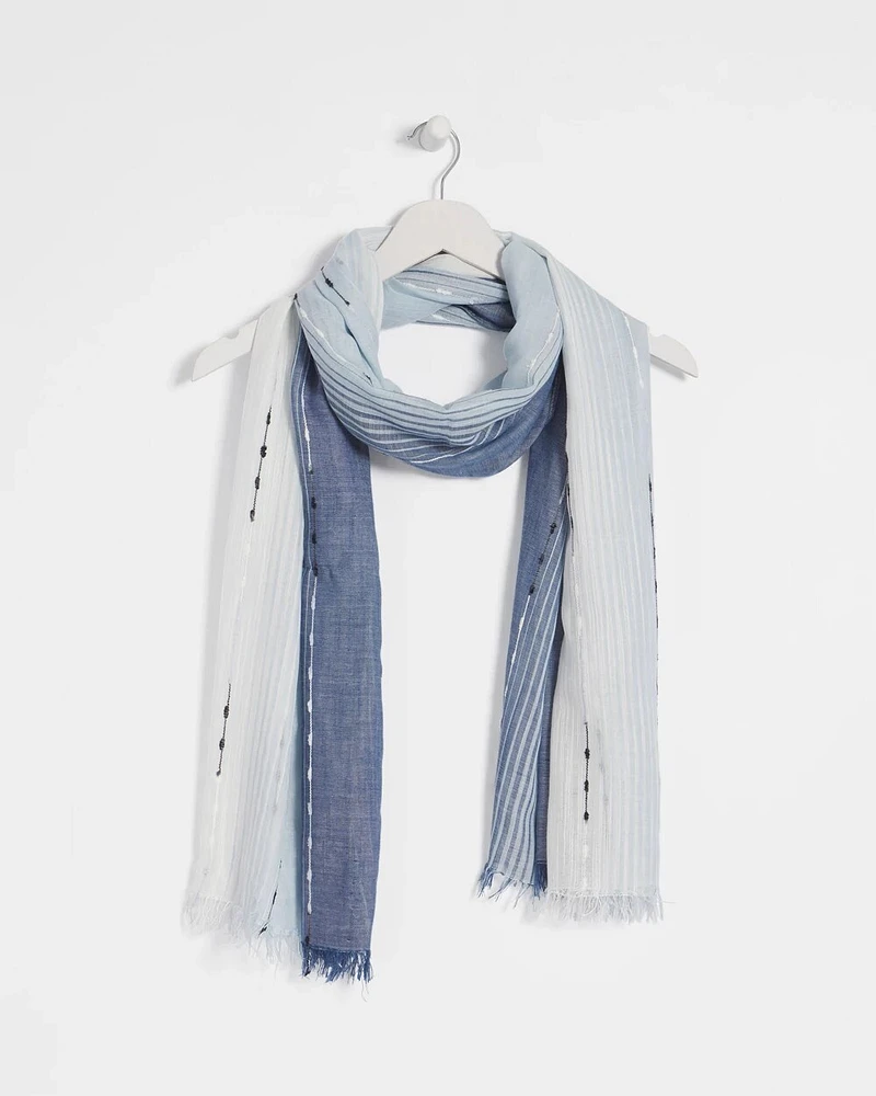 Slub Ombre Oblong Scarf