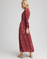 Tile Print Maxi Dress
