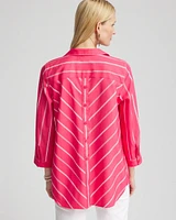 No Iron™ Stripe Buttonback Tunic