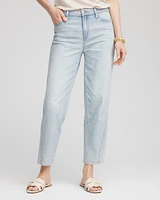 Relaxed Tapered Cropped Jeans