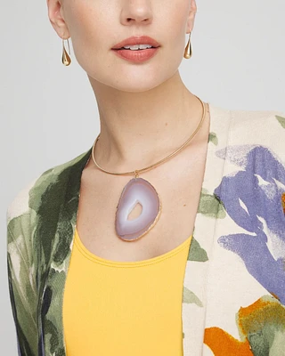 Agate Stone Collar Necklace
