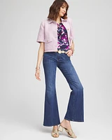 Abstract Pima Bateau-Neck Tee