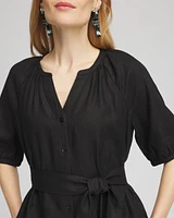 Linen Midi Shirtdress