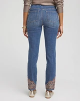 Embellished Pull On Ankle Jeggings