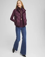 Ecovero™ Button Cuff Turtleneck Sweater