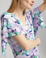Touch of Cool™ Lily Handkerchief-Sleeve V-Neck Tee
