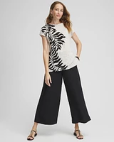 Leaf Print Linen Tunic