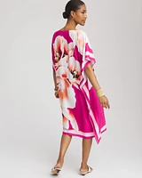 Floral Silky Kaftan Dress
