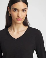 V-neck 3/4 Sleeve Tee
