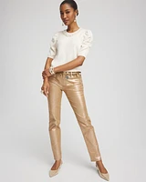 Ruched Sleeves Cashmere Blend Sweater