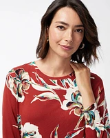 Touch of Cool Floral Layering Tee