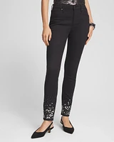 Girlfriend Sequin Ankle Jeans