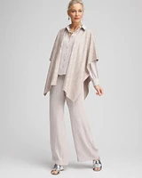 Cashmere Blend Sequin Ruana