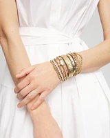 Goldtone Freshwater Pearl Stretch Bracelet