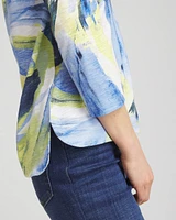 Watercolor Slub Scoop Neck Tee