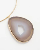 Agate Stone Collar Necklace