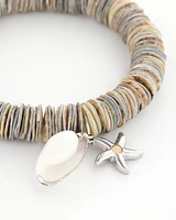 Agate Stretch Charm Bracelet