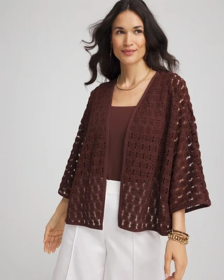 Short Woven Kimono