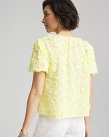 Floral Cutout 3D Top