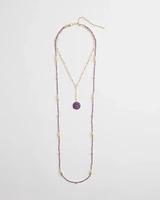 Convertible Filigree Beaded Pendant Necklace