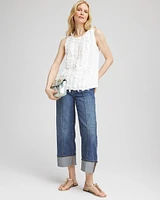 3D Ruffle Front Tank