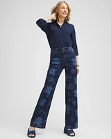 Floral Laser Print Trouser Jeans