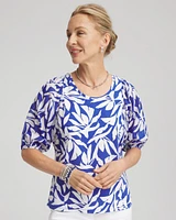 Dolman Short Sleeve Knit Top