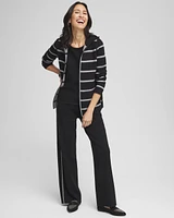 Zenergy® Luxe Reversible Stripe Cardigan
