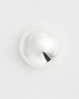 No Droop® Silver Tone Bead Stud Earrings