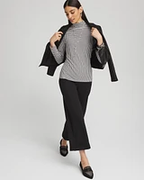 Touch of Cool™ Houndstooth Mock Neck Layering Tee