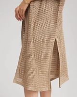 Crochet-Knit Sequins Ruana