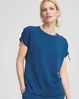 Zenergy® Sueded Scuba Cap Sleeve Tee