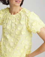 Floral Cutout 3D Top