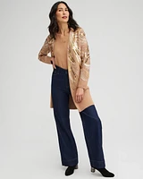 Embellished Jacquard Cardigan Sweater