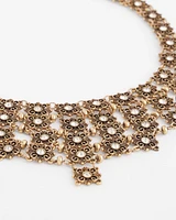 Sparkle Lace Bib Necklace