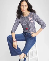 Jacquard Love Letter Layering Tee