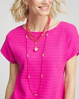 Convertible Beaded Pendant Necklace