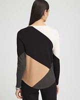 Colorblock V-Neck Pullover