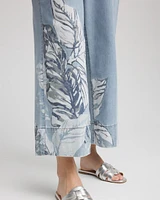 Lightweight Drawstring Cropped Denim