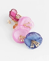 No Droop® Multi Floral Drop Earrings