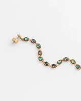 No Droop™ Iridescent Linear Drop Earrings