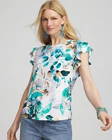 Touch of Cool™ Flutter Sleeve Tee