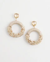 No Droop® Beaded Hoop Earrings