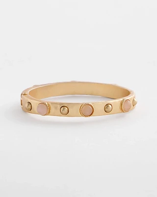 Pink Cuff Hinge Bracelet