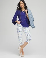 Brigitte™ Slub Capri Pants