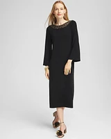 Travelers™ Rhinestone Scoopback Midi Dress
