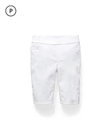 No-Stain Pull-On Denim Shorts