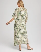 Crinkle-Chiffon Kaftan Dress