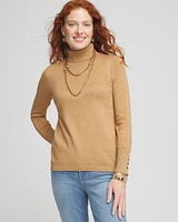 Shimmer Turtleneck Sweater