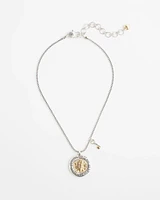 Keyhole Medallion Pendant Necklace